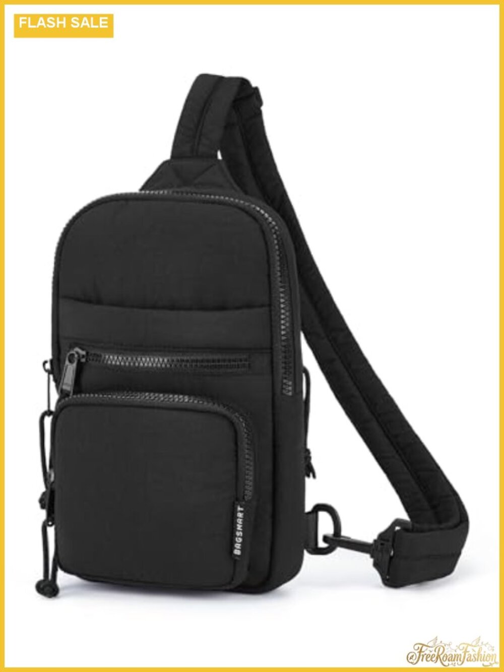 Quilted Crossbody Sling Bag with Tablet Sleeve & Card Slots